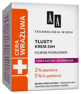 AA Cera Wrażliwa Krem Tłusty 24h