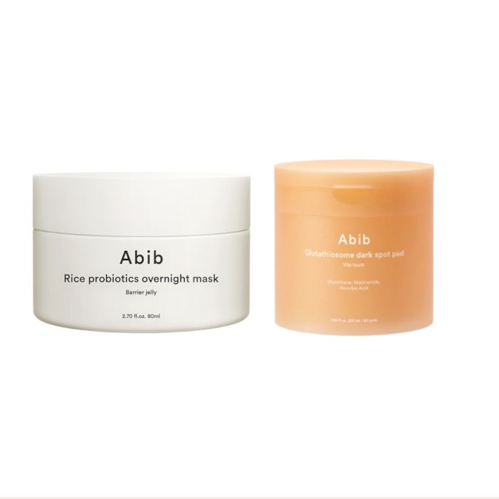Abib Glutathiosome Dark Spot Pad (1ea) X Rice Probiotics Overnight Mask (1ea) Set