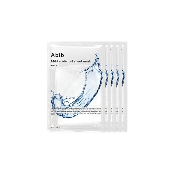 Abib Mild Acidic pH Sheet Mask - Aqua Fit - 1pc (5ea) Set