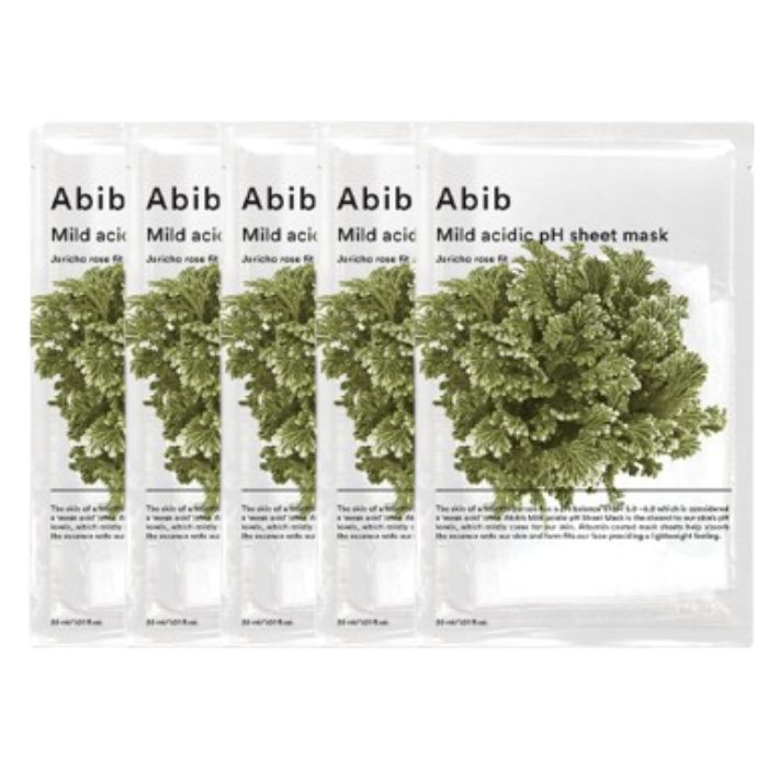 Abib Mild Acidic pH Sheet Mask - Jericho Rose Fit (5ea) Set