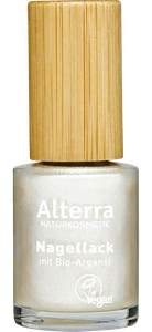 Alterra Nagellack 14 White Glitter