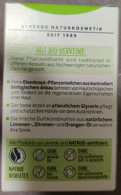Pflanzenölseife Bio-Verveine Normale Haut
