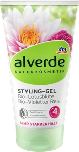alverde Styling-Gel Bio-Lotusblüte Bio-Violetter Reis