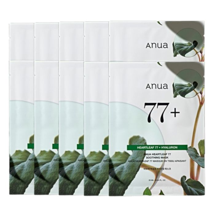 ANUA -Heartleaf 77 Soothing Mask 1pc (10ea) Set