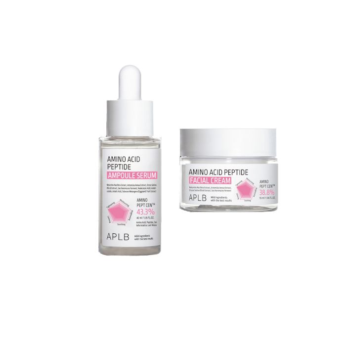 APLB Amino Acid Peptide Ampoule Serum - 40ml & Facial Cream - 55ml Set