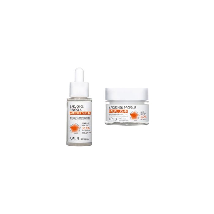 APLB Bakuchiol Propolis Ampoule Serum - 40ml + Facial Cream - 55ml Set