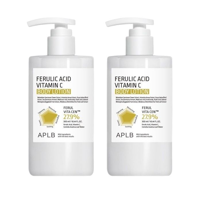 APLB Ferulic Acid Vitamin C Body Lotion - 300ml DUO Set