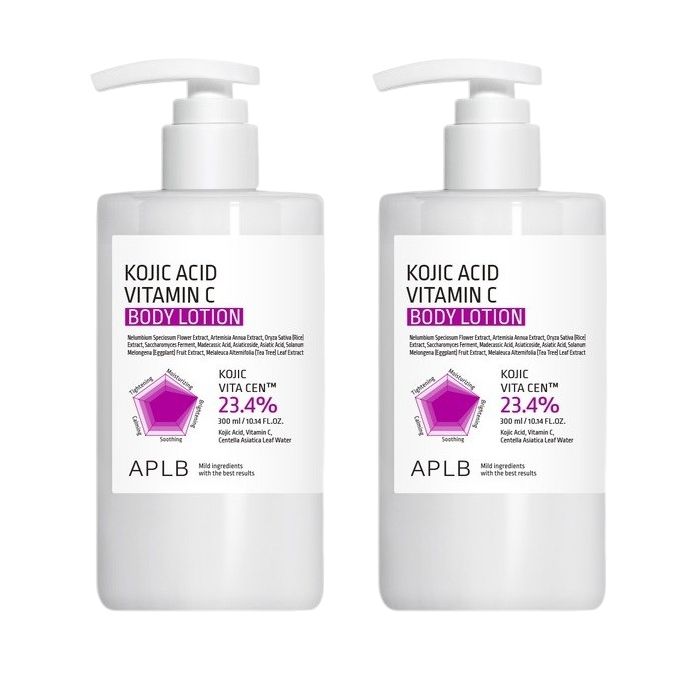 APLB Kojic Acid Vitamin C Body Lotion - 300ml DUO Set