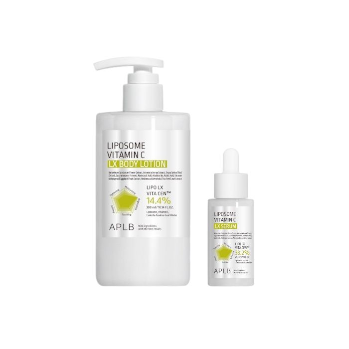 APLB Liposome Vitamin C LX Body Lotion - 300ml (1ea) & Serum - 40ml (1ea) Set