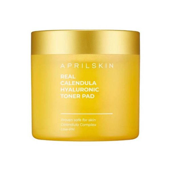APRILSKIN Real Calendula Hyaluronic Toner Pad - 60pads