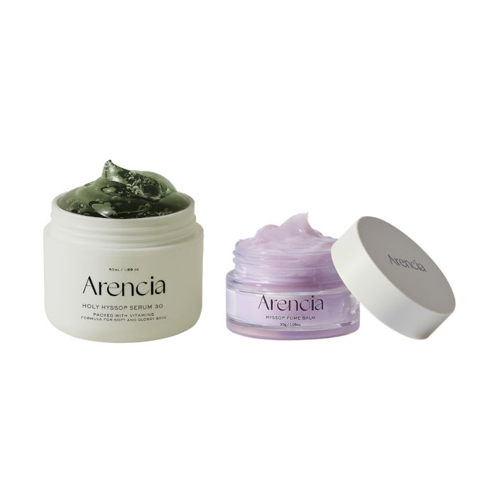 Arencia Holy Hyssop Serum 30 - 50ml & Hyssop Fume Balm - 30g Set