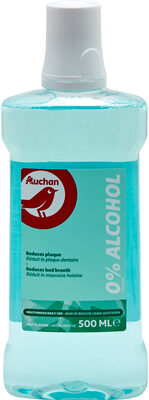 Auchan - bain de bouche - fraicheur 0% alcool - 500ml