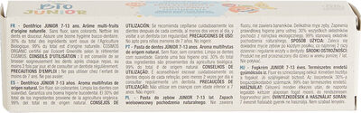 Auchan bio dentifrice junior 7/13 ans multi-fruits