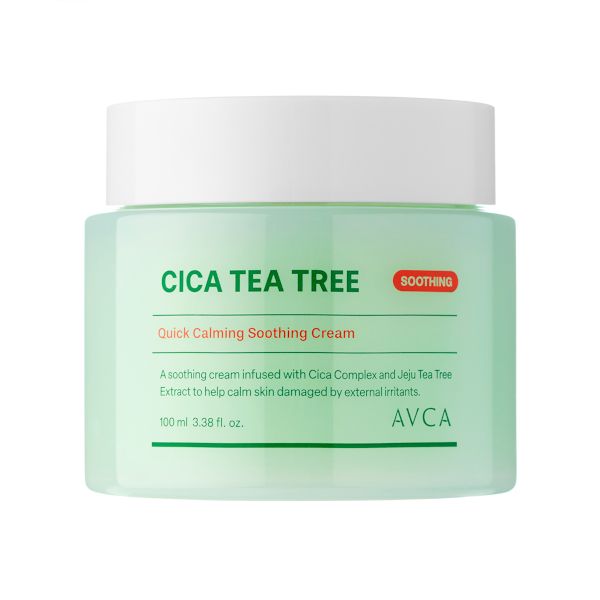 AVCA Quick Calming Cica Tea Tree Facial Cream - 100ml