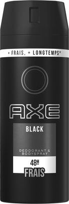 AXE Déodorant Bodyspray Homme Black 48h Non-Stop Frais 150ml
