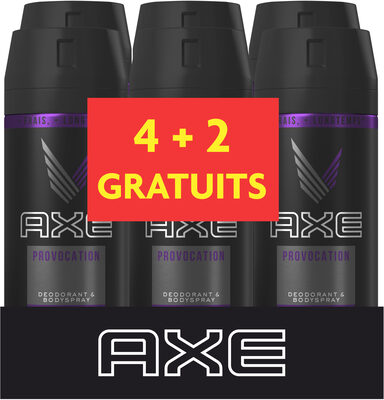AXE Déodorant Homme Spray Anti Transpirant Provocation 150ml Lot de 6