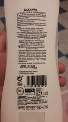 babaria gel de baño