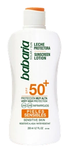 Babaria Leche Protectora SPF50+ Pieles Sensibles