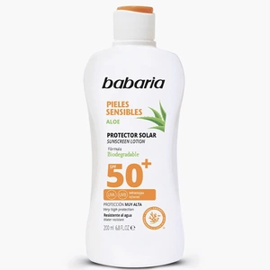 Babaria Loción Solar SPF 50+ Pieles Sensibles