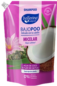 Ballerina Bajo Poo Micellar Agua De Coco Y Flor De Cactus