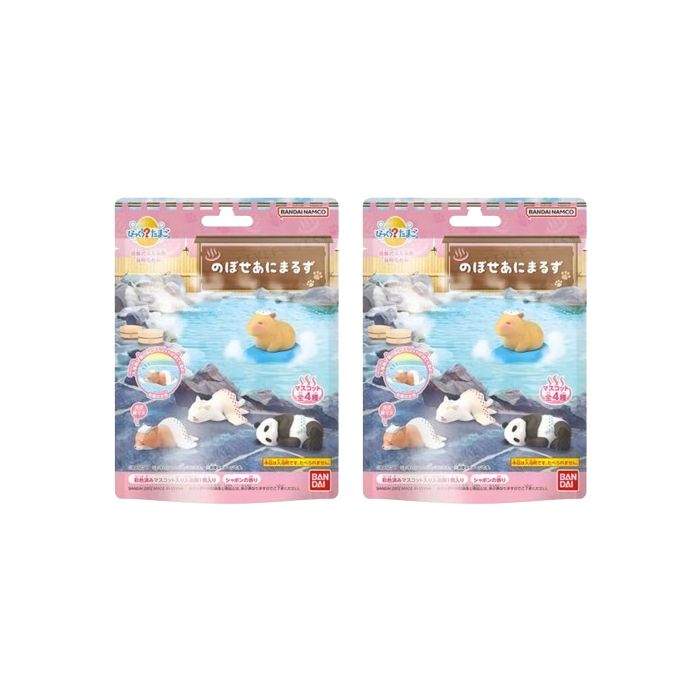 Bandai Hot Spring Nobose Animaruzu Bath Ball - 75g (2ea) Set"