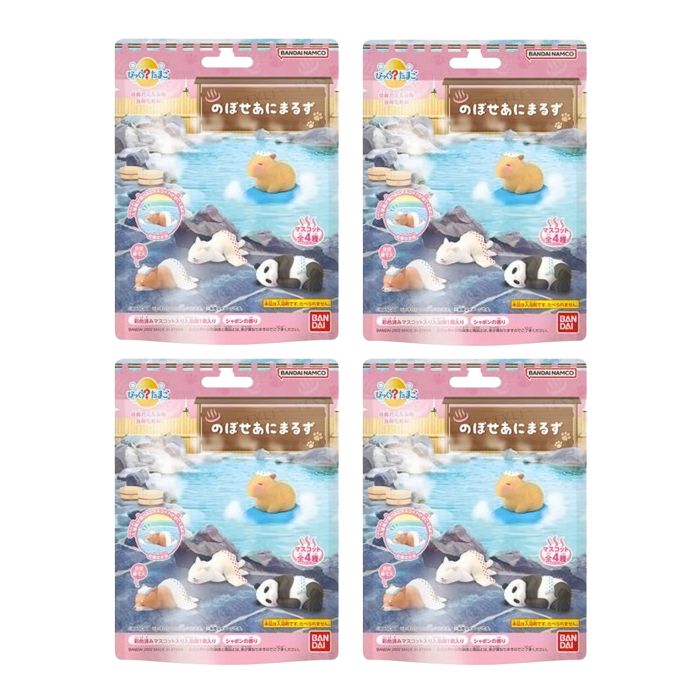 Bandai Hot Spring Nobose Animaruzu Bath Ball - 75g (4ea) Set"