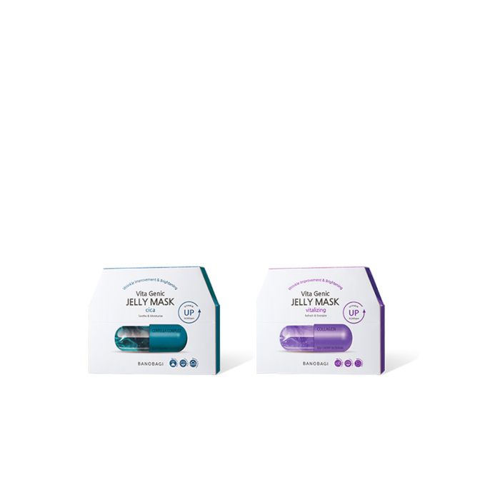 BANOBAGI Vita Genic Jelly Mask Cica - 10 pcs (1ea) + Vita Genic Jelly Mask Vitalizing - 10 pcs (1ea) set