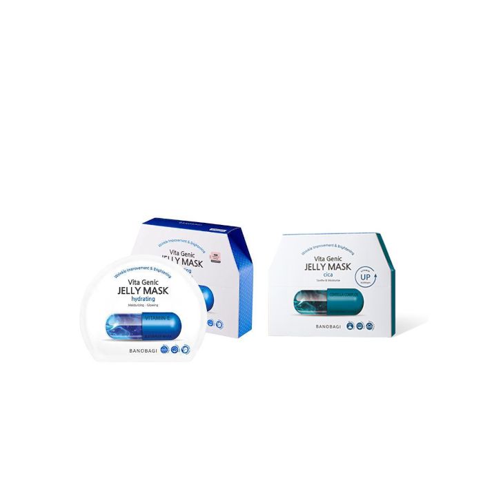 BANOBAGI Vita Genic Jelly Mask Hydrating - 10 pcs (1ea) + Vita Genic Jelly Mask Cica - 10 pcs (1ea) set