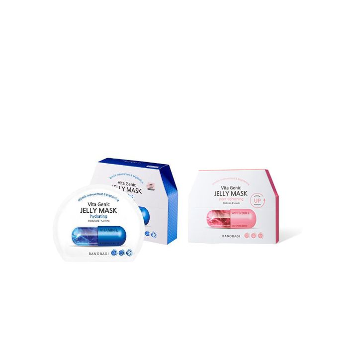 BANOBAGI Vita Genic Jelly Mask Hydrating - 10 pcs (1ea) + Vita Genic Jelly Mask Pore Tightening - 10 pcs (1ea) set