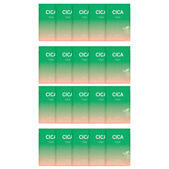 BARULAB The Clean Vegan Cica Mask - 10pcs (2ea) set