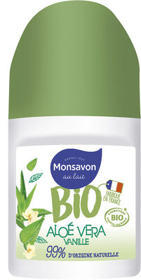 Monsavon BIO Déodorant Femme Bille Aloé Vera Vanille 50ml