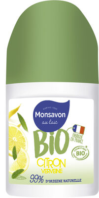 Monsavon BIO Déodorant Femme Bille Citron Touche de Verveine 50ml
