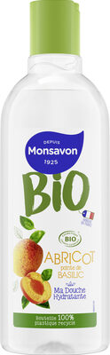 MONSAVON BIO Gel Douche certifié Bio Abricot Pointe de Basilic 300ml