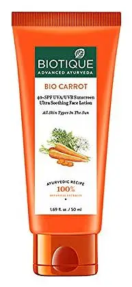 Sun Shield Carrot SPF40+ Sunscreen Lotion
