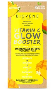 Biovene Vitamin C Glow Booster 2.0% Facial Sheet Mask