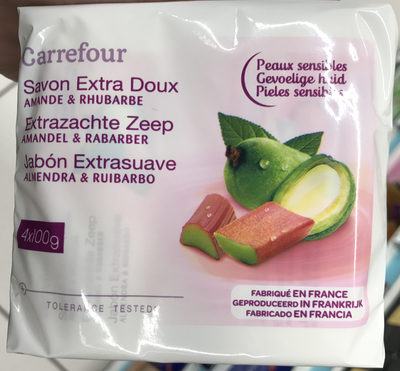 Savon extra doux Amande & Rhubarbe