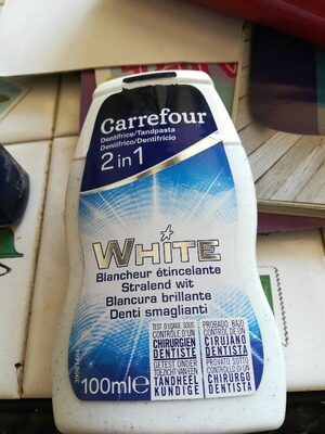 White - Dentifrice blancheur étincelante 2 en 1