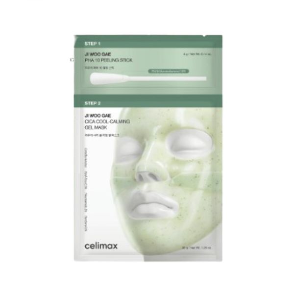 CELIMAX Ji Woo Gae Cica PHA Peeling 2-step Gel Mask - 1pcs