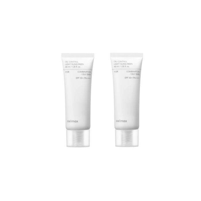 CELIMAX Oil Control Light Sunscreen SPF50+ PA++++ - 40ml (2ea) Set