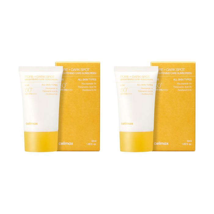 CELIMAX Pore + Dark Spot Brightening Care Sunscreen SPF50+ PA++++ - 50ml (2ea) Set