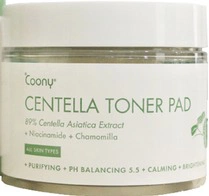 Coony Centella Asiatica Toner Pad -89% Extracto De Centella Asiática De Alta Pureza