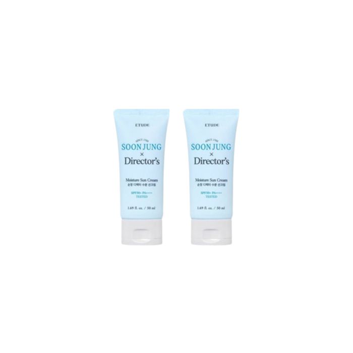 ETUDE Soon Jung X Director's Moisture Sun Cream SPF50+ PA++++ - 50ml (2ea) Set