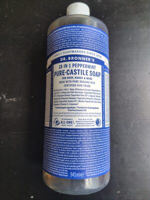 Dr. Bronner liquid soap peppermint