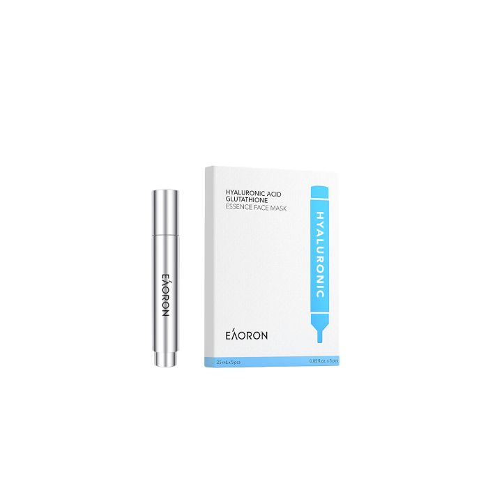 EAORON Hyaluronic Acid Glutathione Essence - 10ml (1ea) + Face Mask (5ea) Set