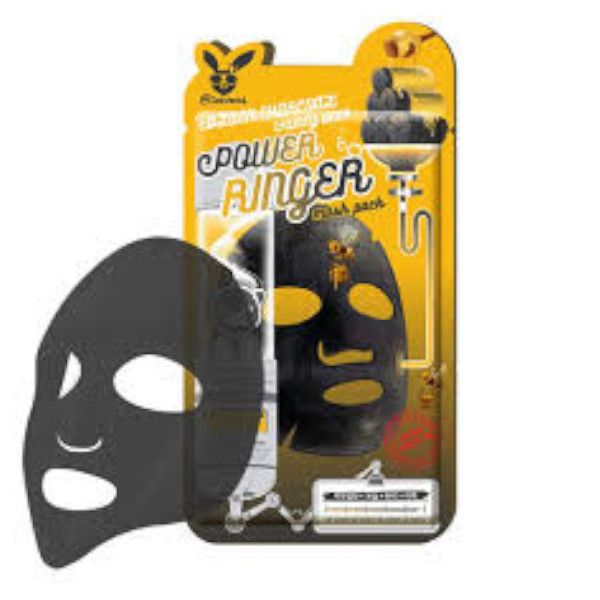 Elizavecca Black Charcoal Honey Deep Power Ringer Mask Pack - 1pc
