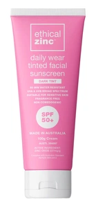 Ethical Zinc Ethical Zinc SPF50+ Daily Wear Tinted Facial Sunscreen - Dark Tint