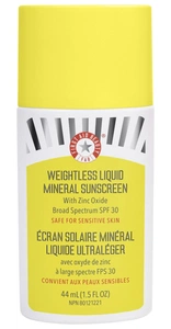 First Aid Beauty Weightless Liquid Mineral Sunscreen With Zinc Oxide SPF 30