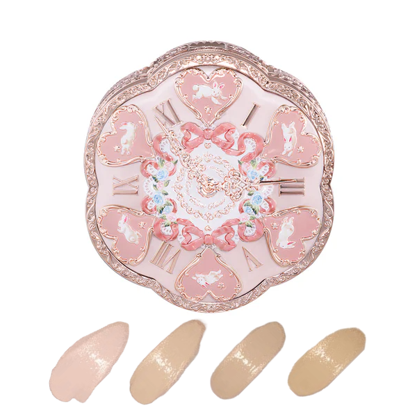 FlowerKnows Bunny Garden Cushion Cream Foundation - 03 Ribbon Pink (Case+Refill) - 16g