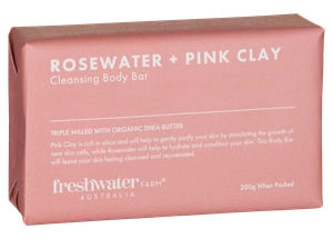 Freshwater Farm Rosewater & Pink Clay Cleansing Bar