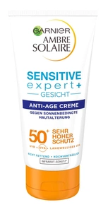 Garnier Ambre Solaire Sensitive Anti Ageing Face Sun Cream SPF 50+